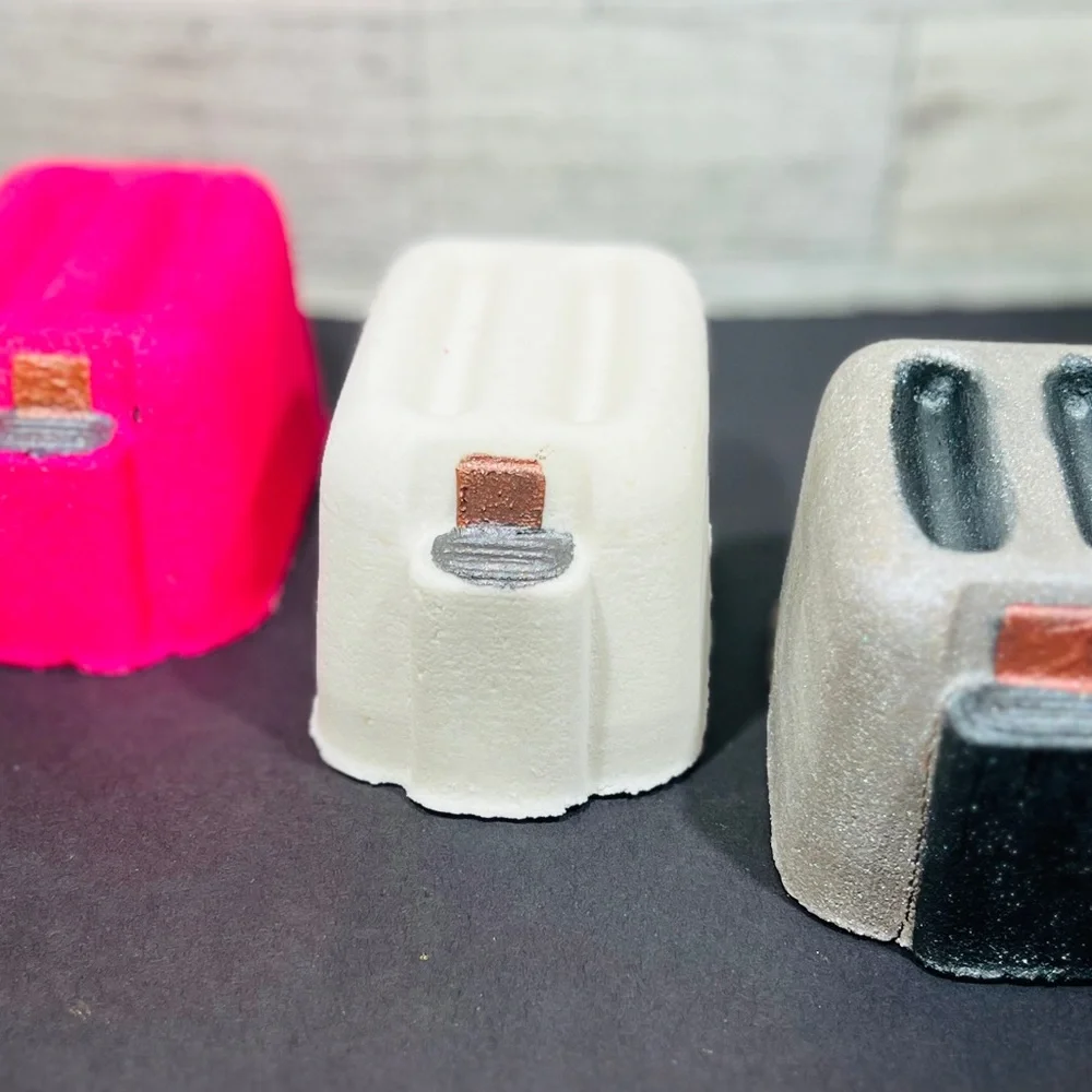 Toaster “Last Bath” Bath Bomb with Keepsake “Live Laugh Toaster Bath” Enamel Pin